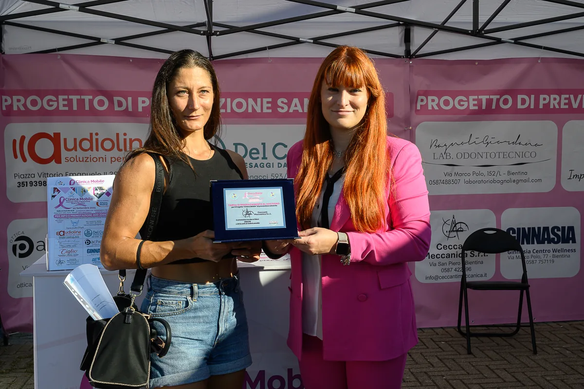 Partner e sostenitrici della giornata di Prevenzione Rosa a Bientina
