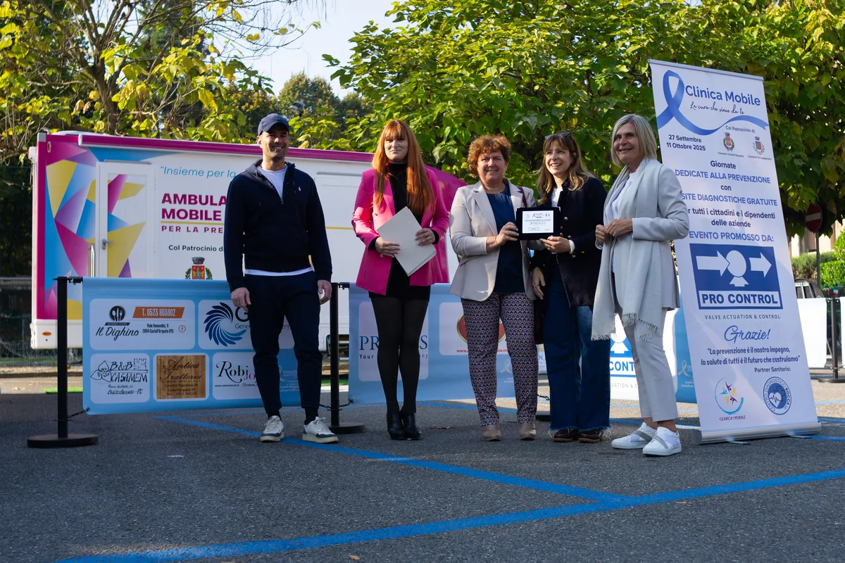Consegna degli attestati ai partner dell'evento di Castell'Arquato