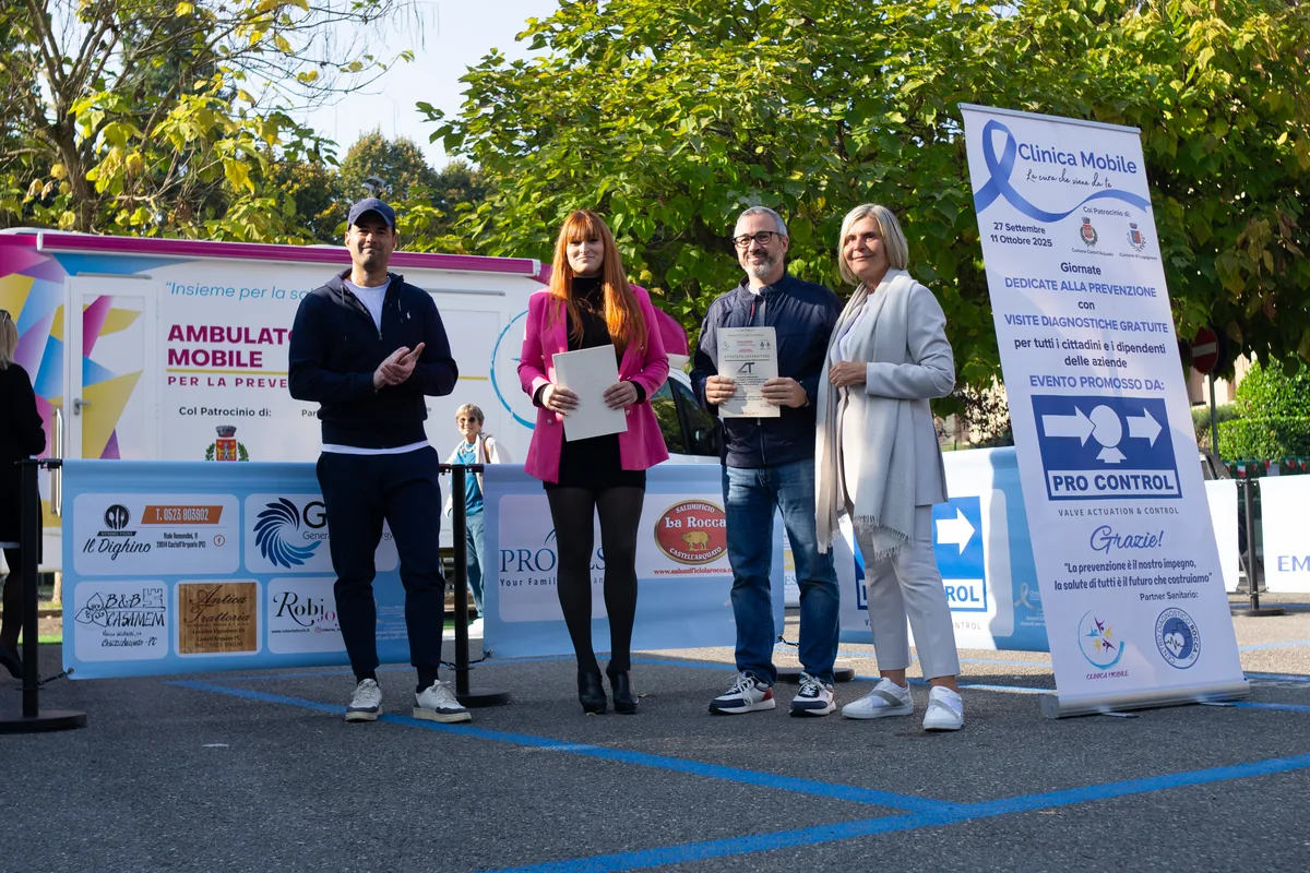 Riconoscimenti ai partner della giornata di prevenzione a Castell'Arquato