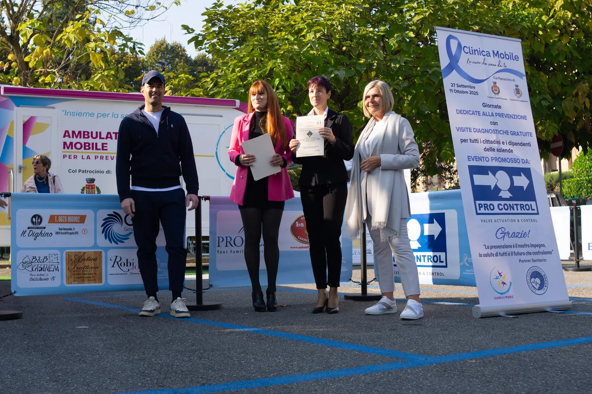 Attestati ai sostenitori dell'evento di prevenzione a Castell'Arquato