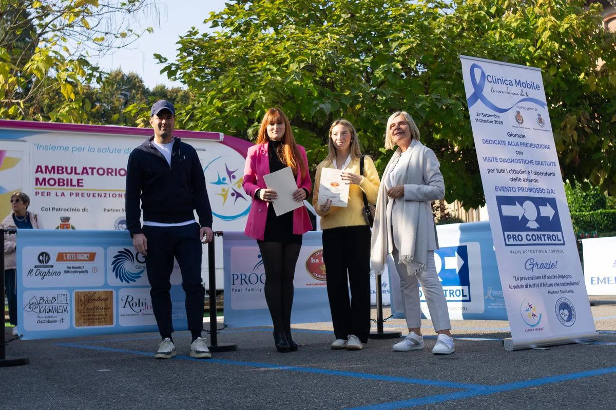 Partner e organizzatori della giornata di prevenzione a Castell'Arquato