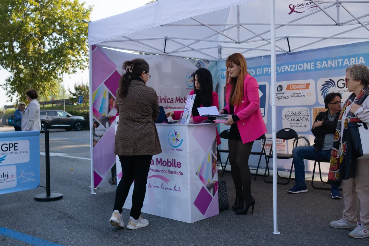 Gazebo informativi e ambulatorio mobile a Castell'Arquato