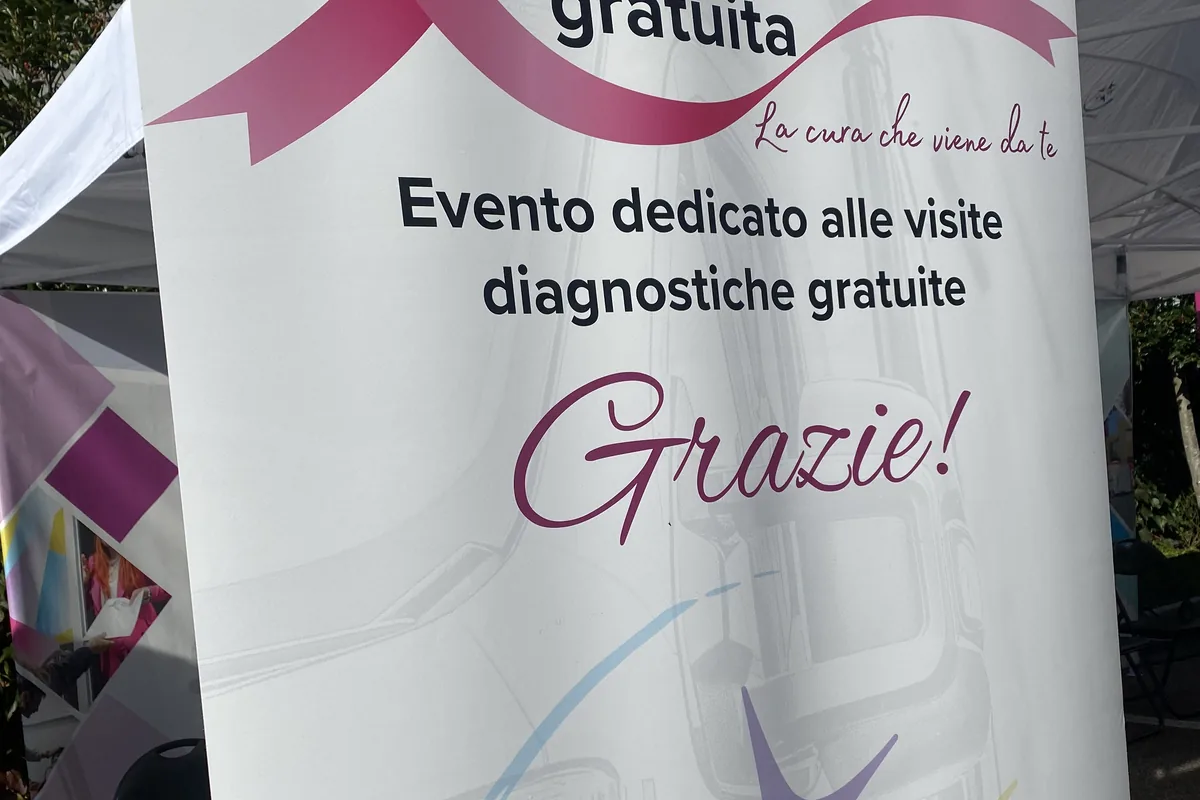 L'allestimento della giornata di prevenzione alla sede di Comacchio
