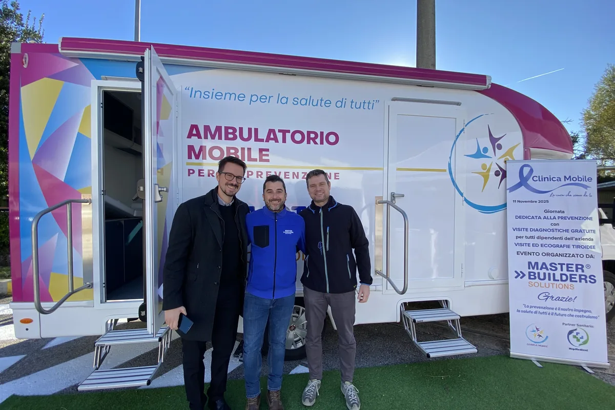 Lo staff di Master Builders Solutions alla giornata di prevenzione tiroidea