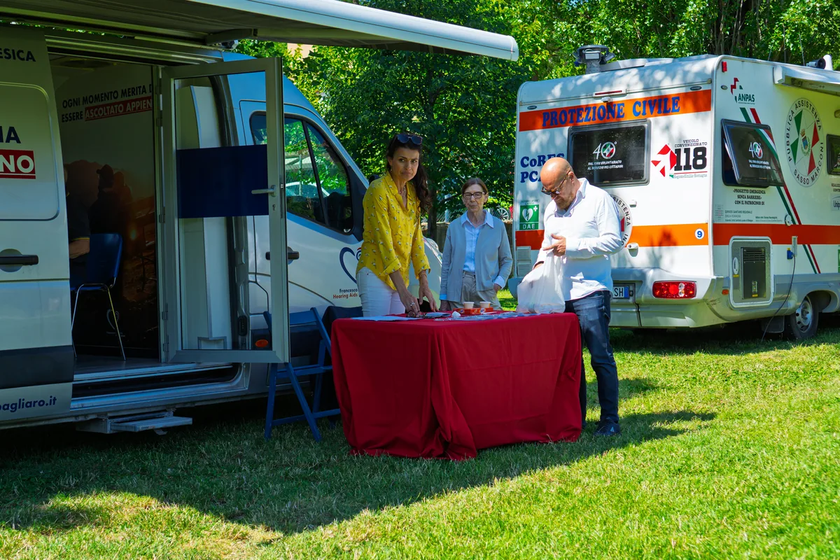 Partecipazione del pubblico alla giornata di prevenzione a Sasso Marconi